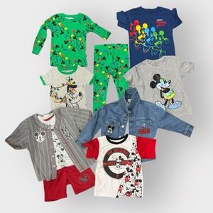 Disney Mickey Mouse Toddler Boy Bundle 2T (10 pcs)